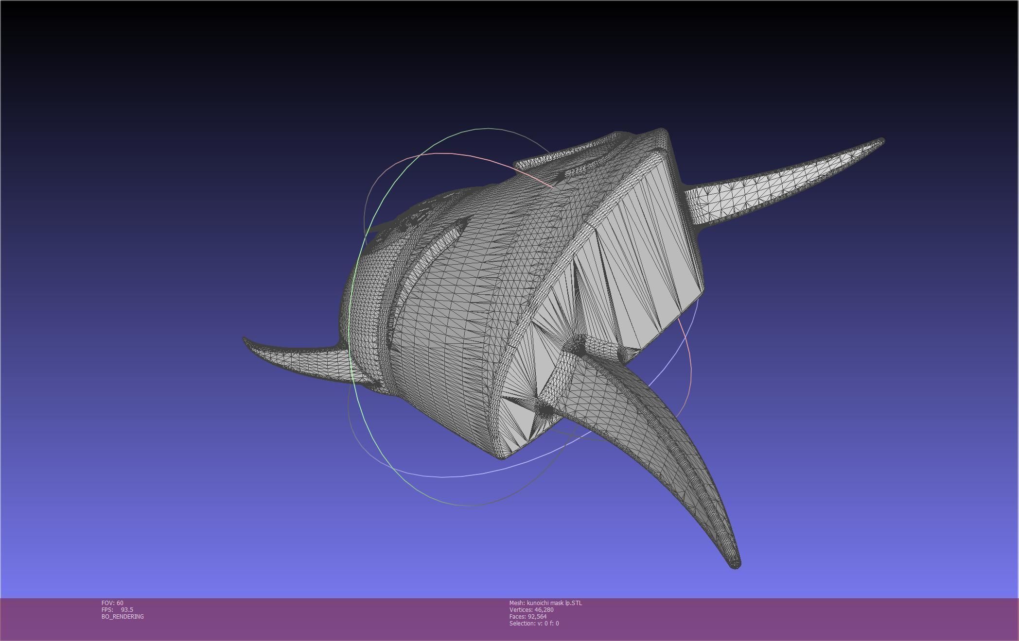 Cypher Team Kunoichi Mask Printable Model 3D print model_19