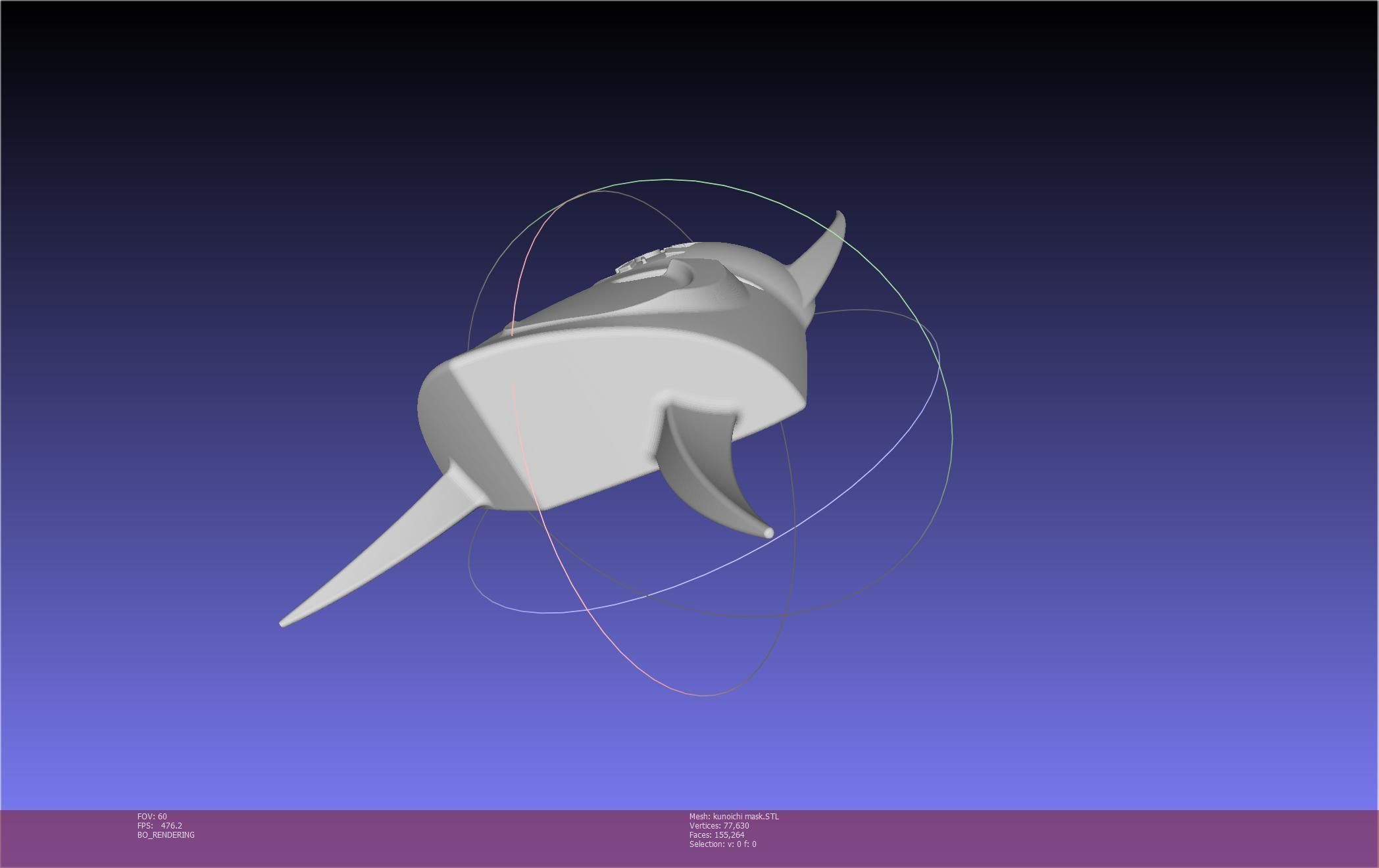 Cypher Team Kunoichi Mask Printable Model 3D print model_115