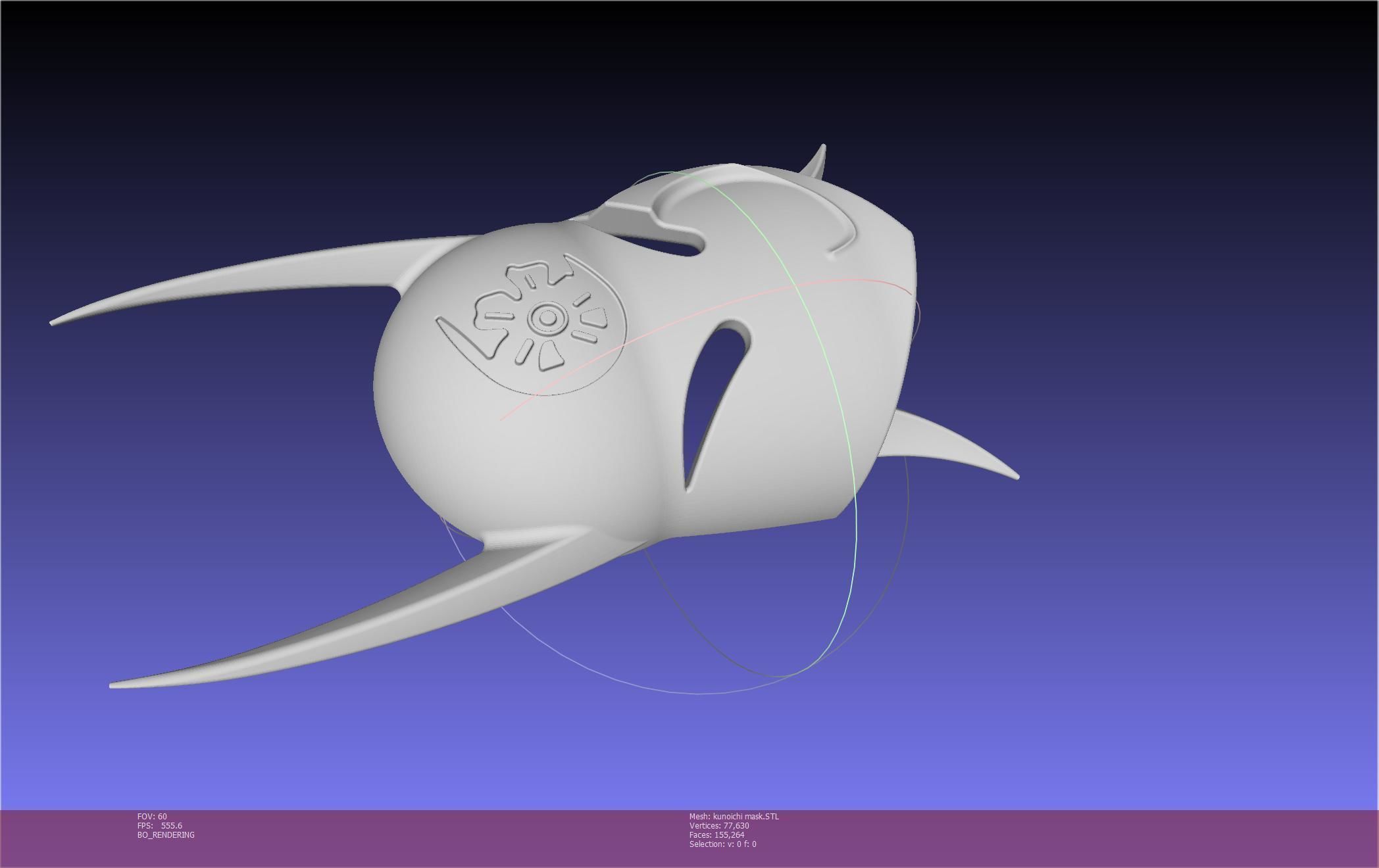 Cypher Team Kunoichi Mask Printable Model 3D print model_134