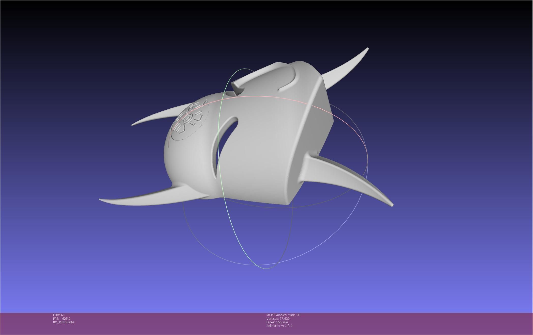 Cypher Team Kunoichi Mask Printable Model 3D print model_129