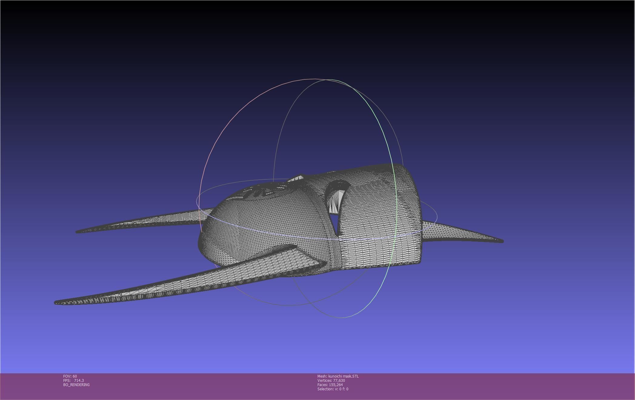 Cypher Team Kunoichi Mask Printable Model 3D print model_40