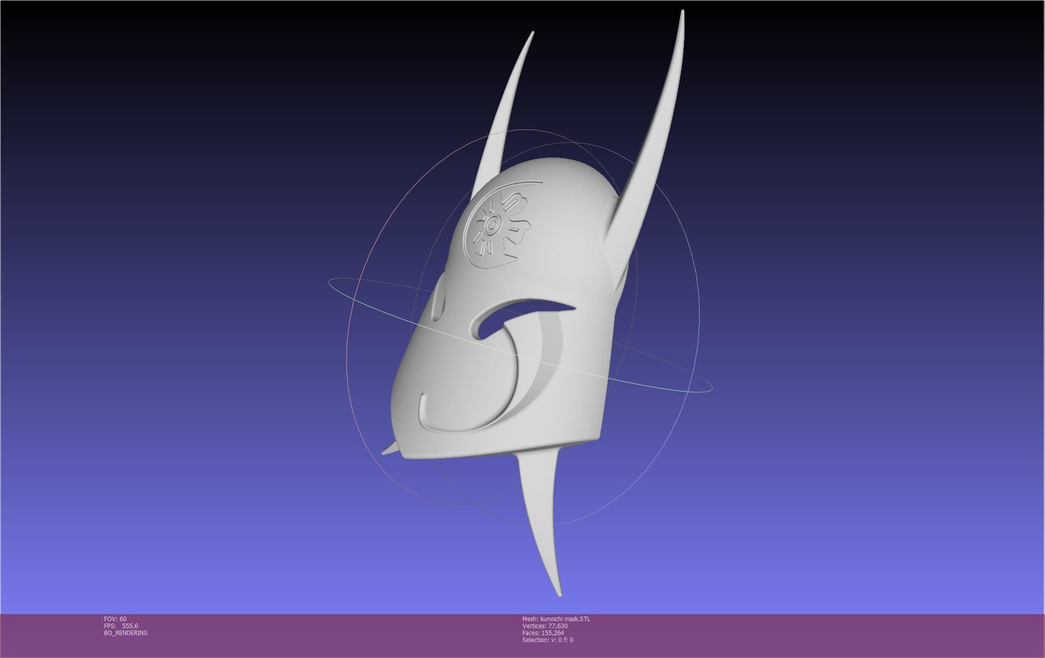 Cypher Team Kunoichi Mask Printable Model 3D print model_137