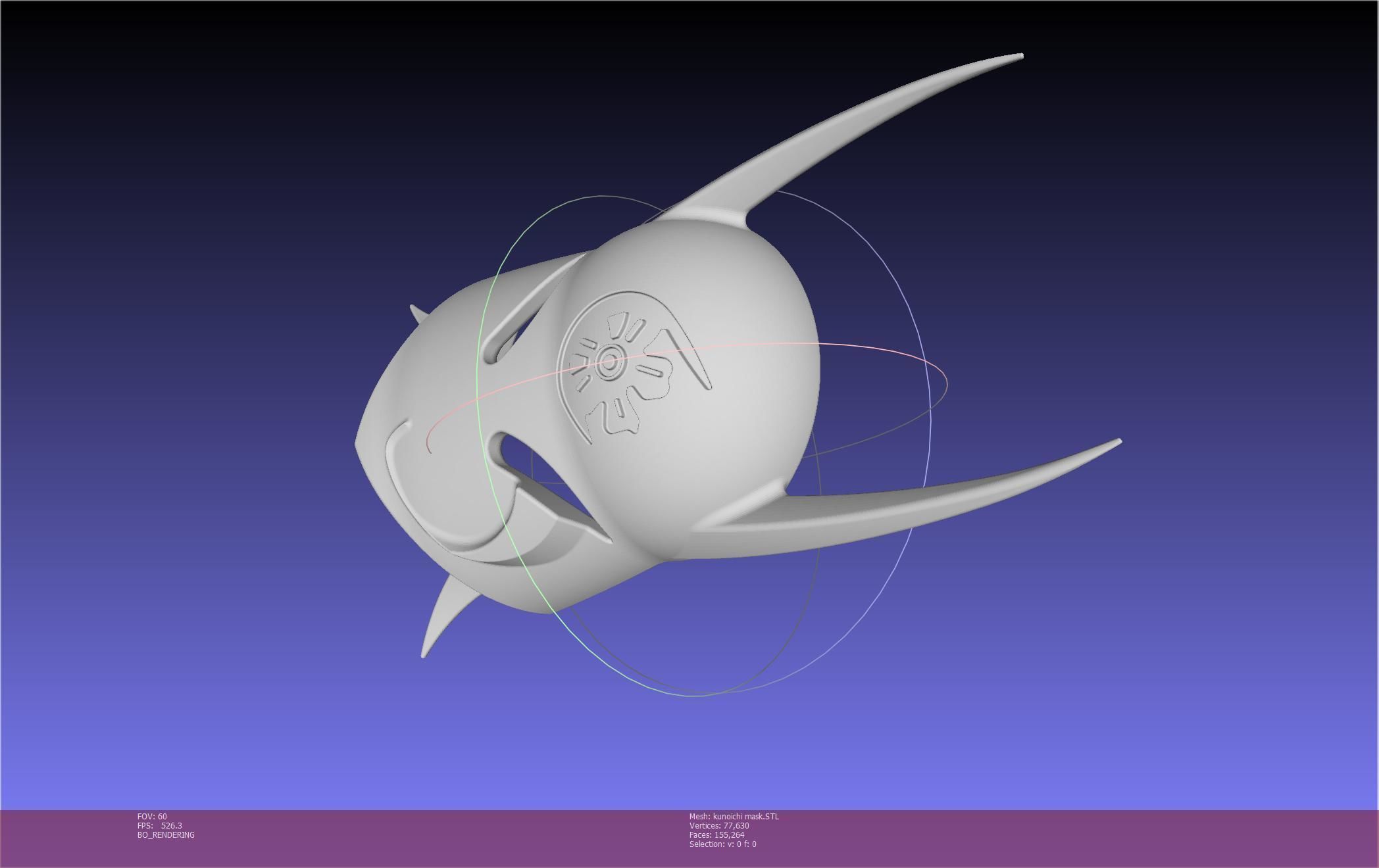 Cypher Team Kunoichi Mask Printable Model 3D print model_105