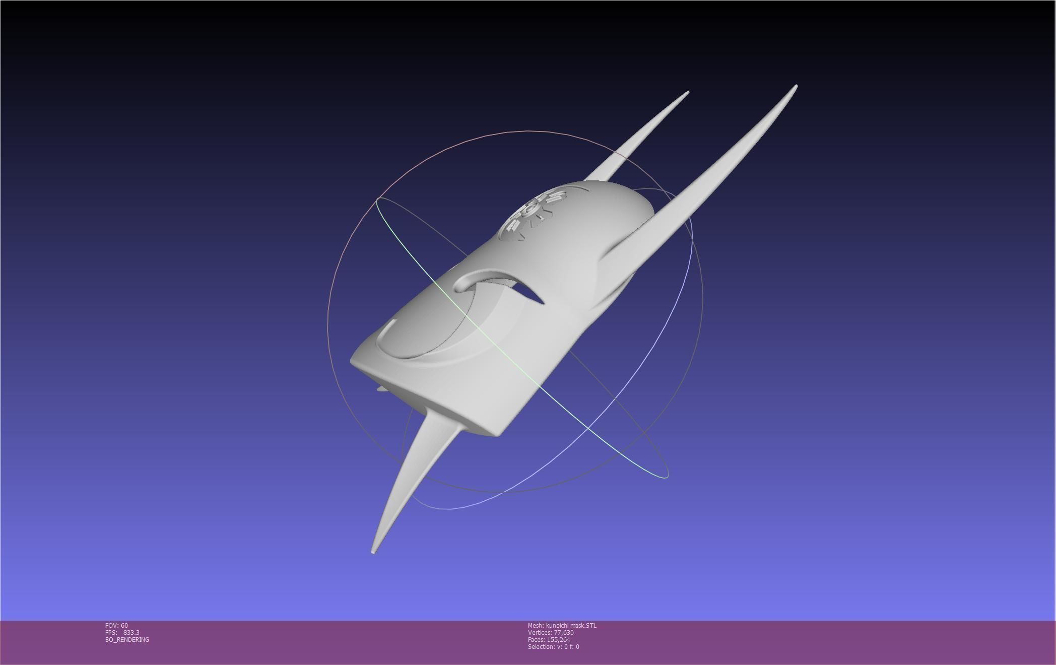 Cypher Team Kunoichi Mask Printable Model 3D print model_139