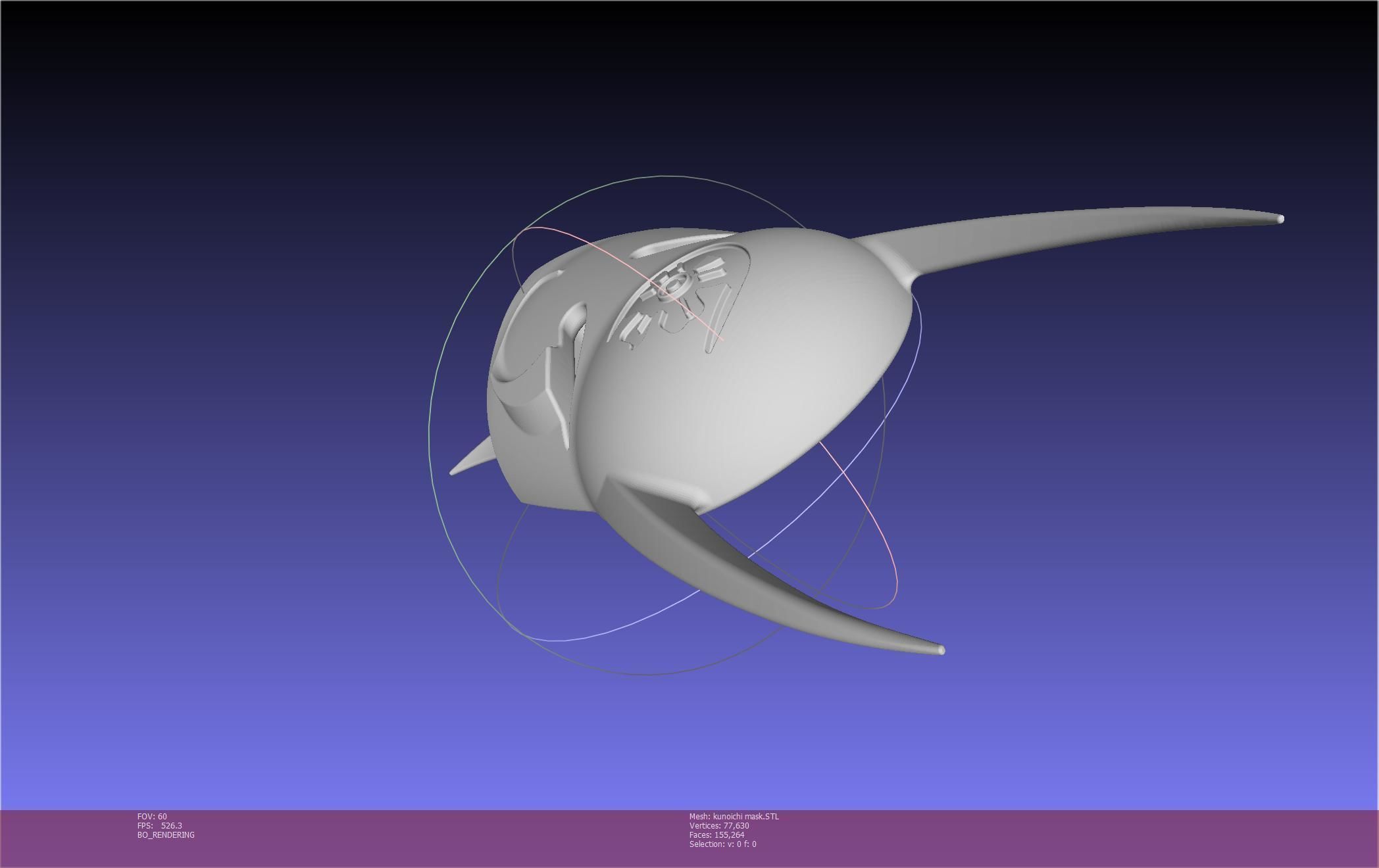 Cypher Team Kunoichi Mask Printable Model 3D print model_118