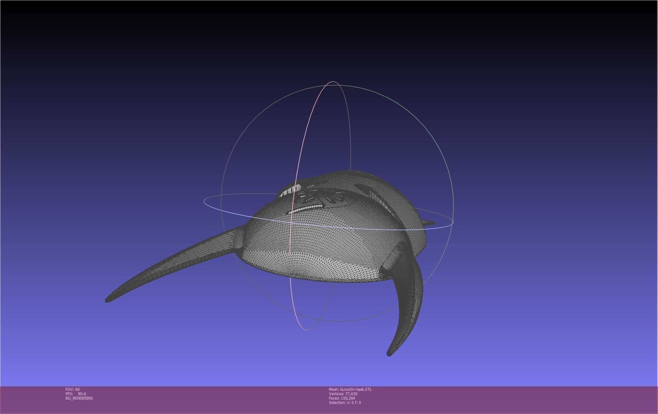 Cypher Team Kunoichi Mask Printable Model 3D print model_37