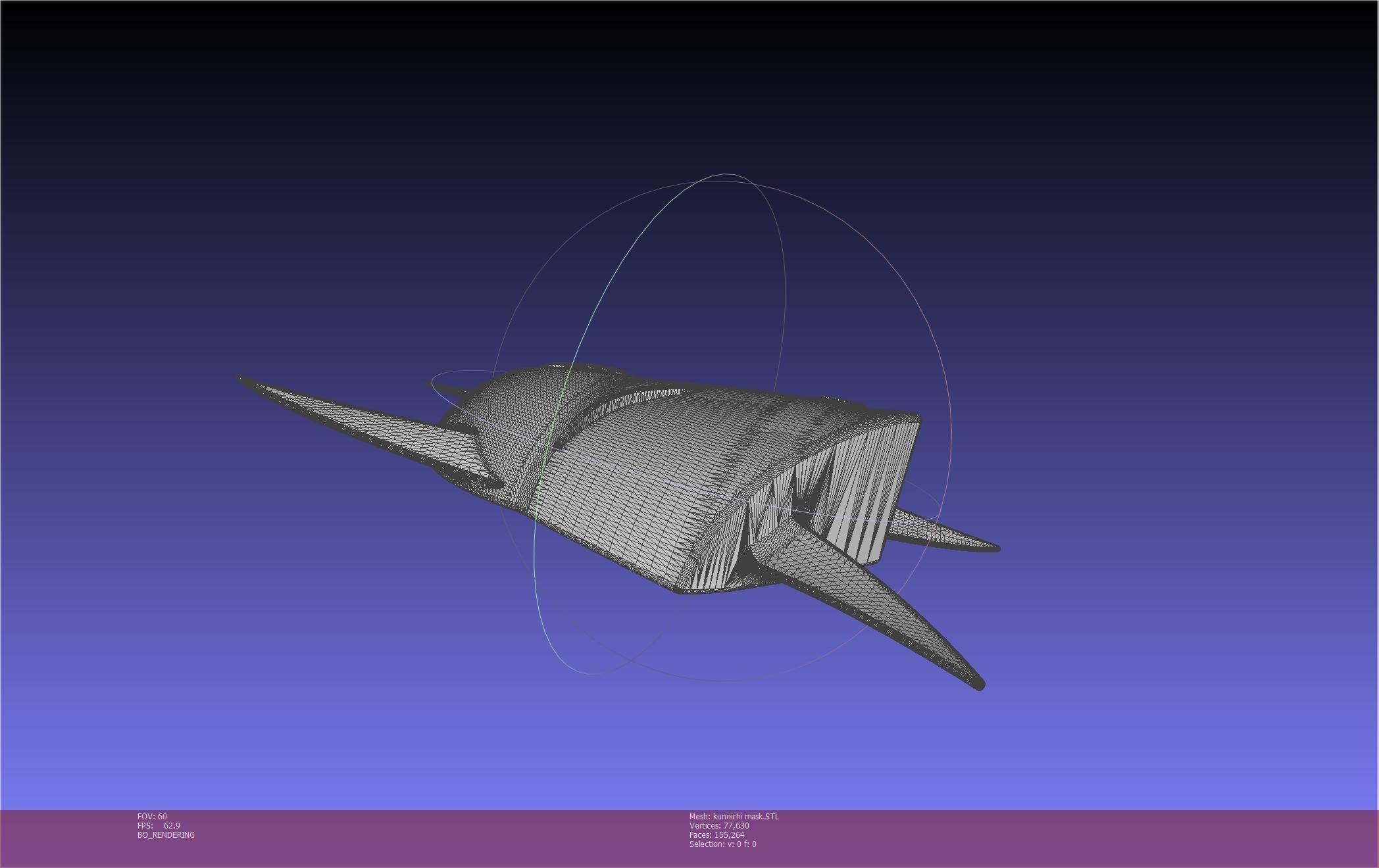 Cypher Team Kunoichi Mask Printable Model 3D print model_34