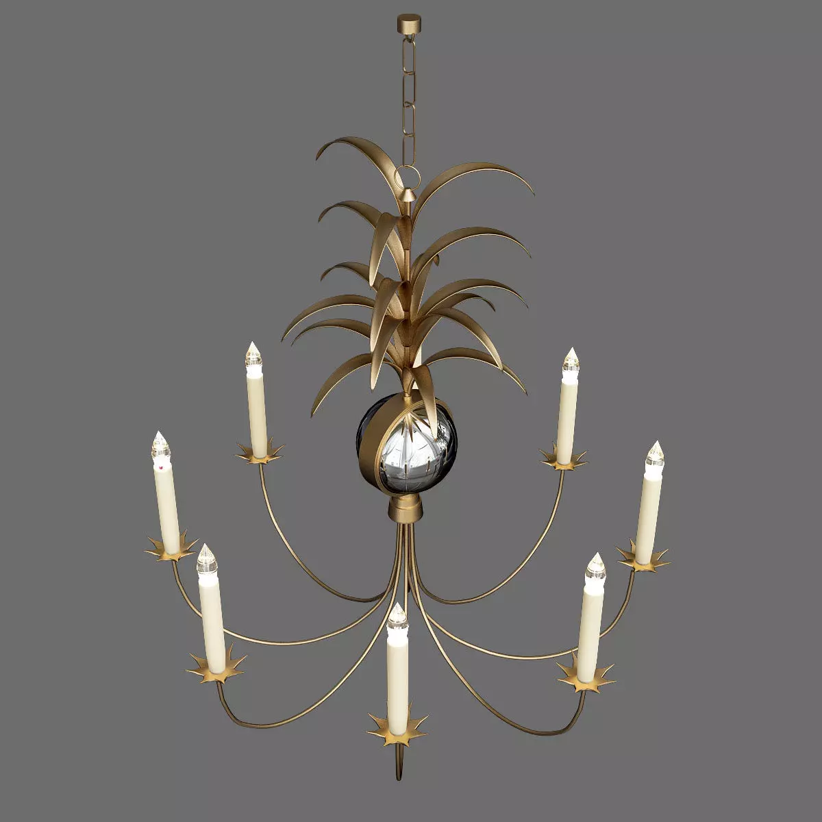 Gramercy Medium 6 Light Chandelier 3D model