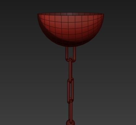 Comsylvan 4 light chandelier cprod 3D model_5