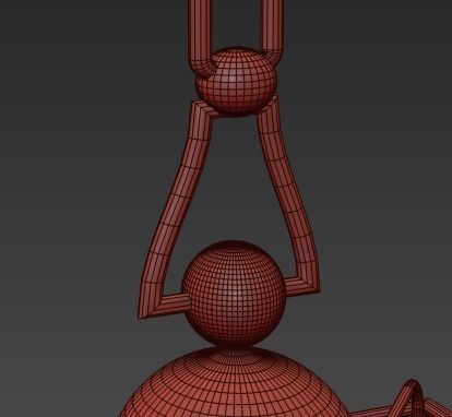 Comsylvan 4 light chandelier cprod 3D model_1