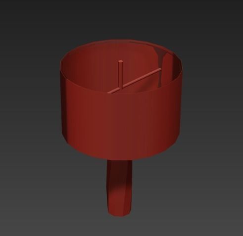 AERIN table lamp with shade 3D model_5