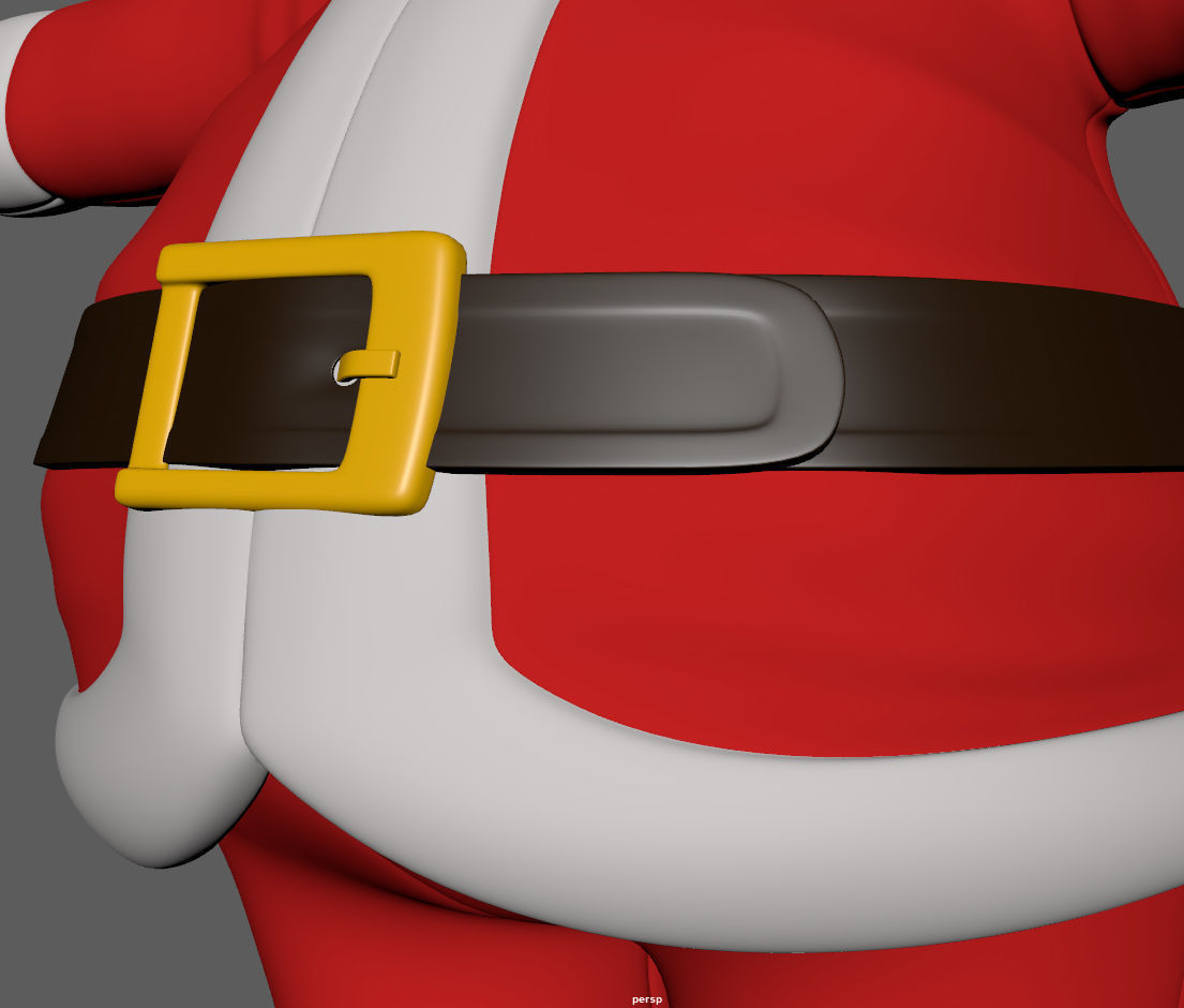 Santa Claus Cartoon 3D model_21