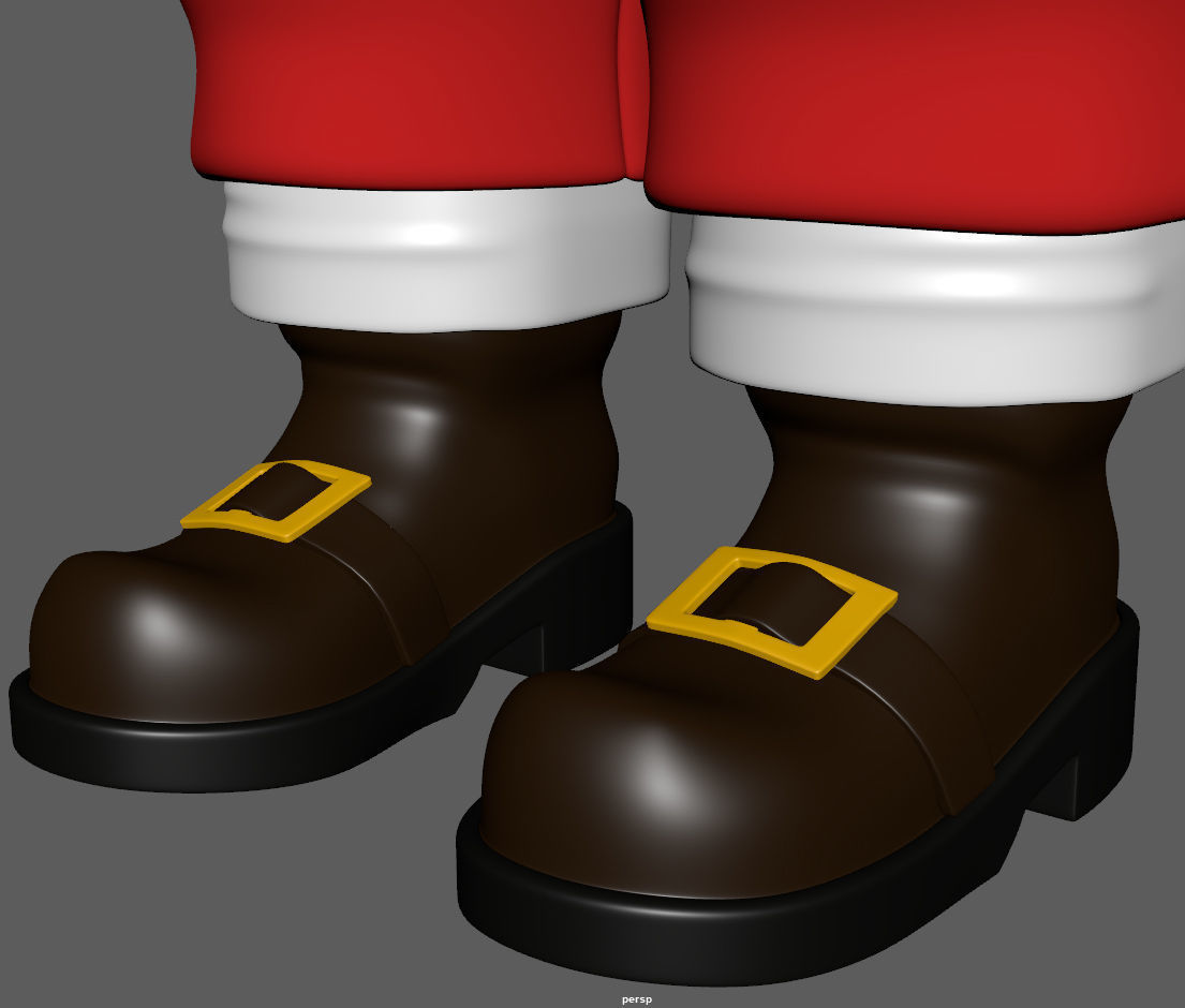 Santa Claus Cartoon 3D model_22