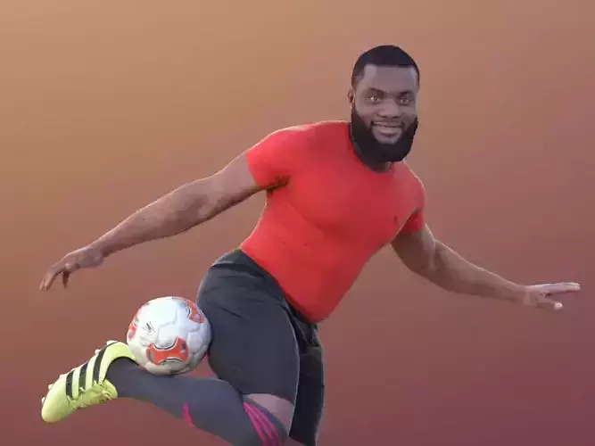 Gabriel 10375 - Soccer Man Low-poly 3D model