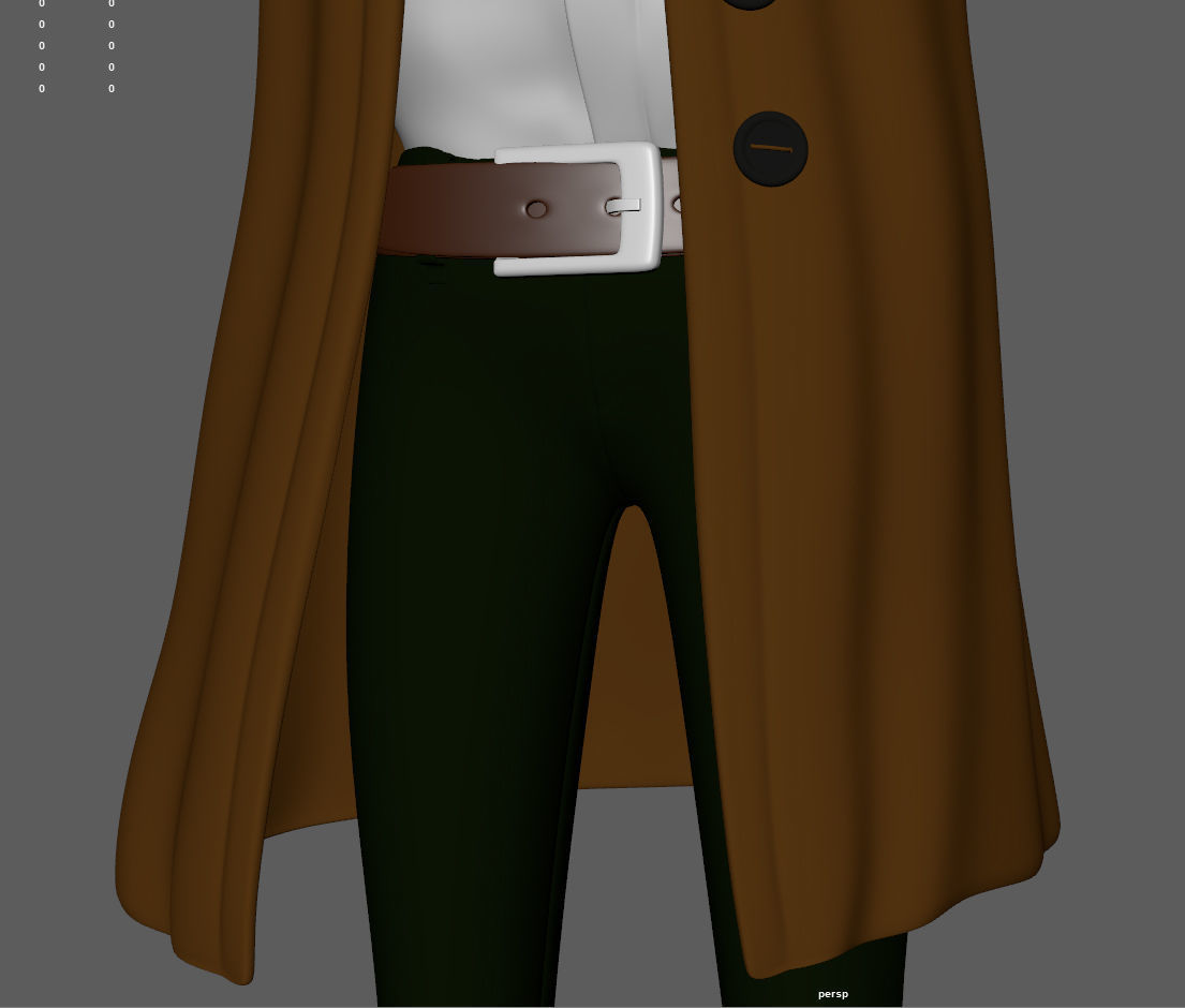 Detective Cartoon 3D model_28