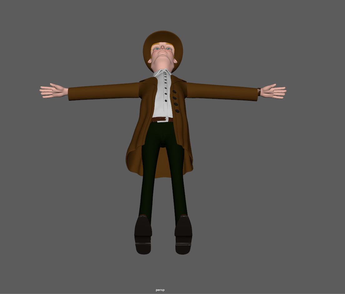 Detective Cartoon 3D model_25