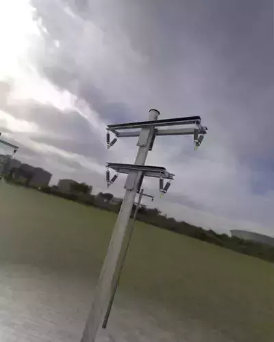 Wooden Electricity Pole without Ladder - Object 024