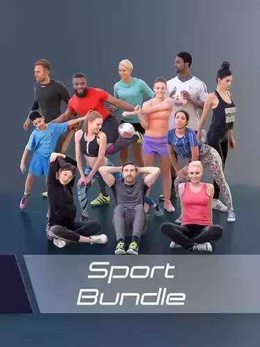 1004 Sports Bundle 01 3D Model Collection