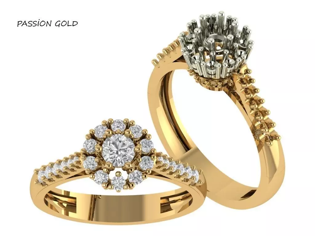 Diamond 3 RING 3D print model_0