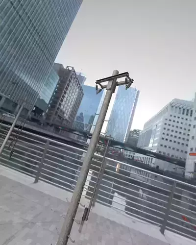 Wooden Electricity Pole with Ladder - Object 031