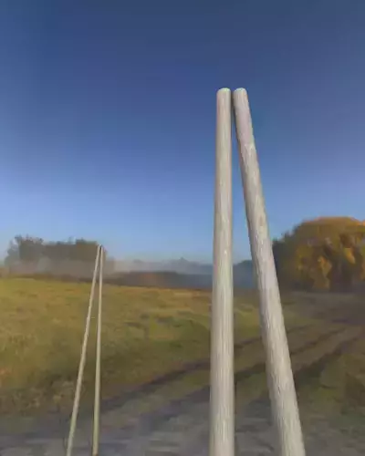 Wooden A-Pole without Ladder - Object 032