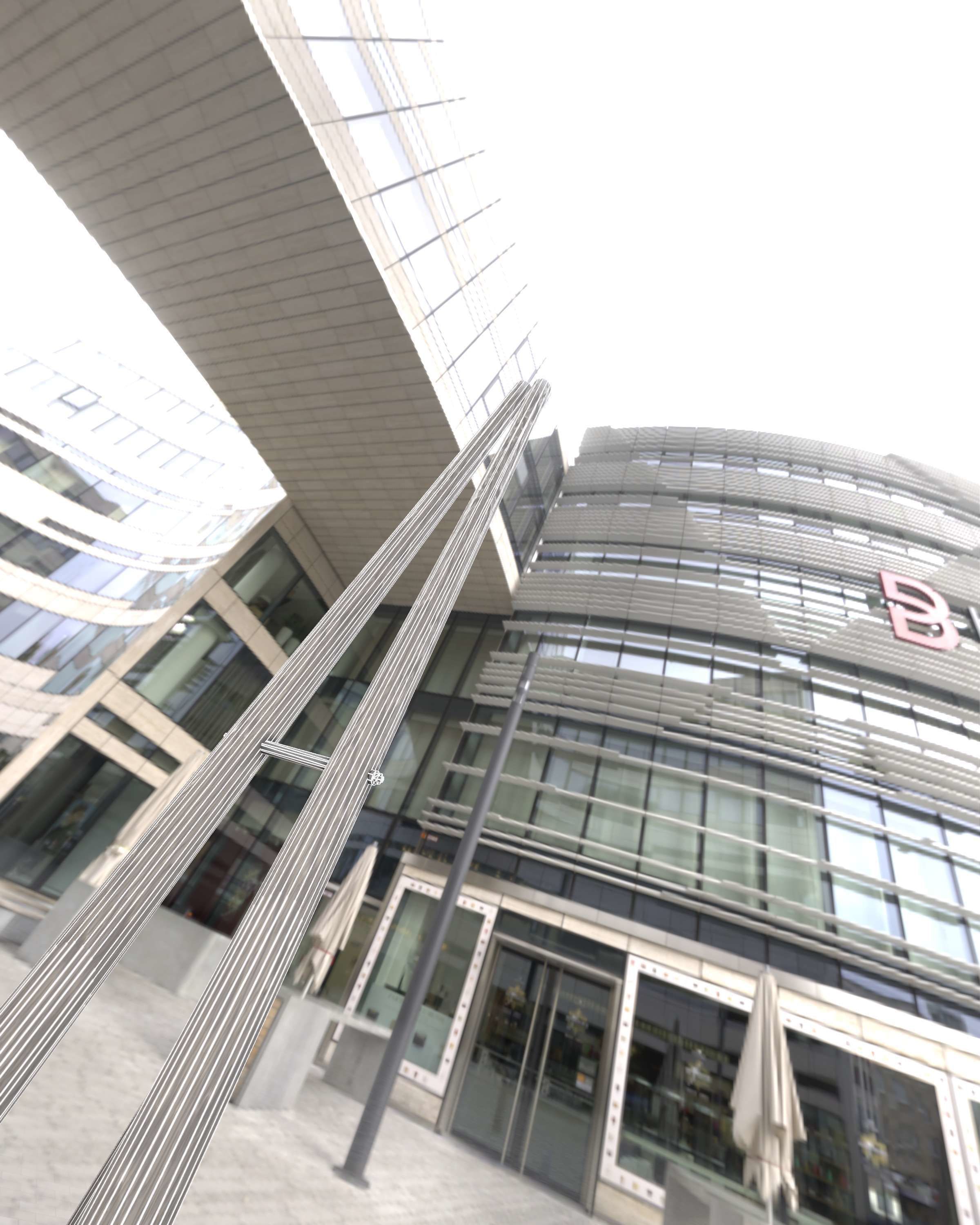 Wooden A-Pole without Ladder - Object 032 Low-poly 3D model_42