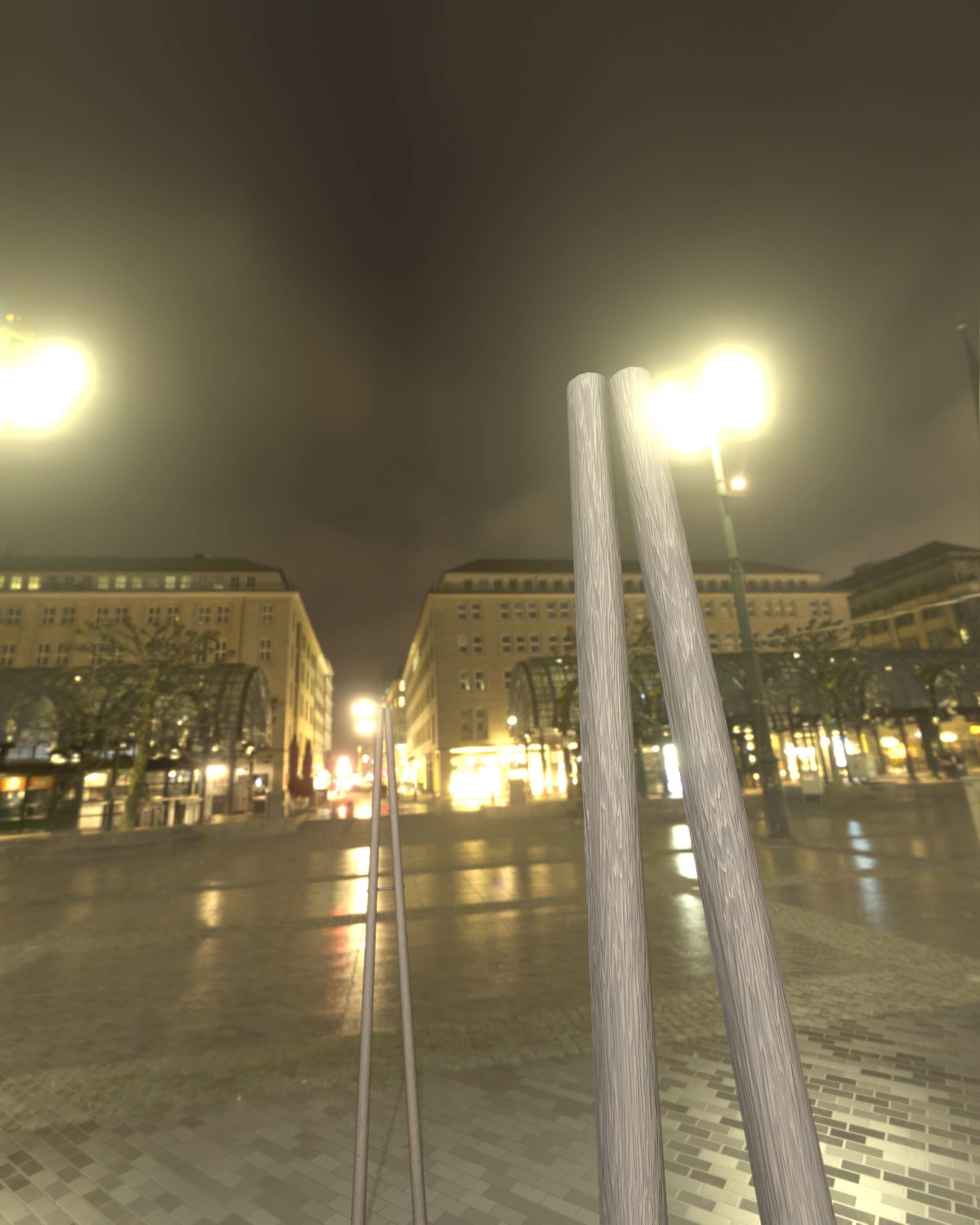 Wooden A-Pole without Ladder - Object 032 Low-poly 3D model_36