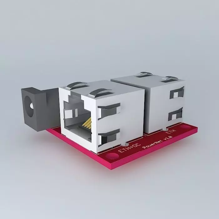 PowerNet connector Free 3D model_0