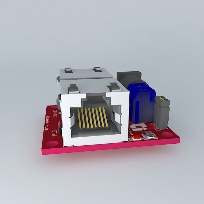 PowerNet connector Free 3D model_2