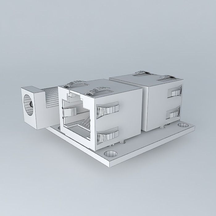 PowerNet connector Free 3D model_3
