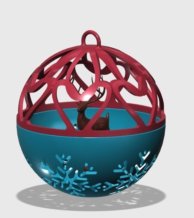 Christmas Holiday Keychain  Free 3D print model_2
