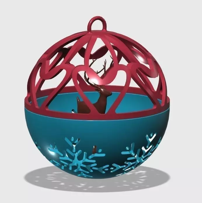 Christmas Holiday Keychain  Free 3D print model_0