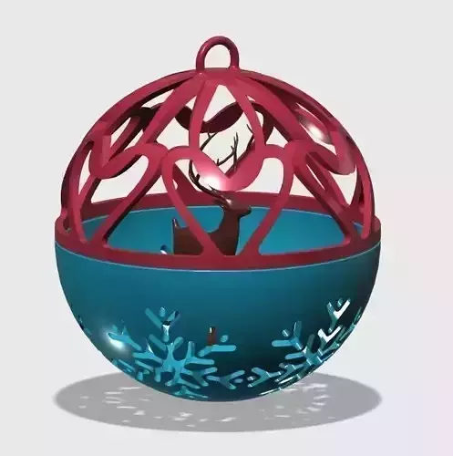 Christmas Holiday Keychain  Free 3D print model