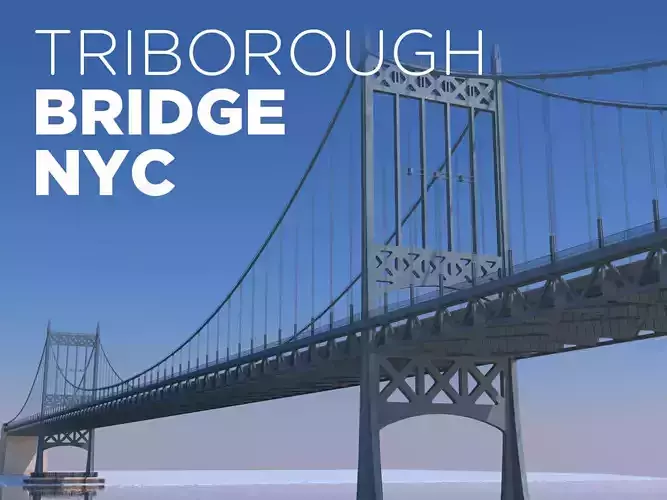 Triborough Bridge 3D 3D model