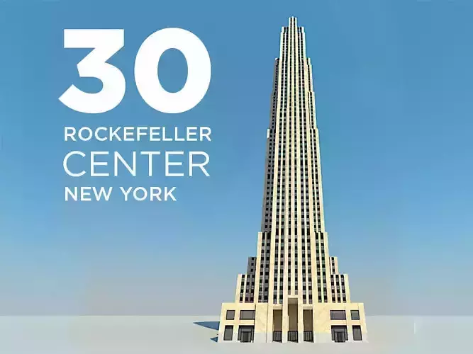 Rockefeller Center Comcast GE Building 3D model