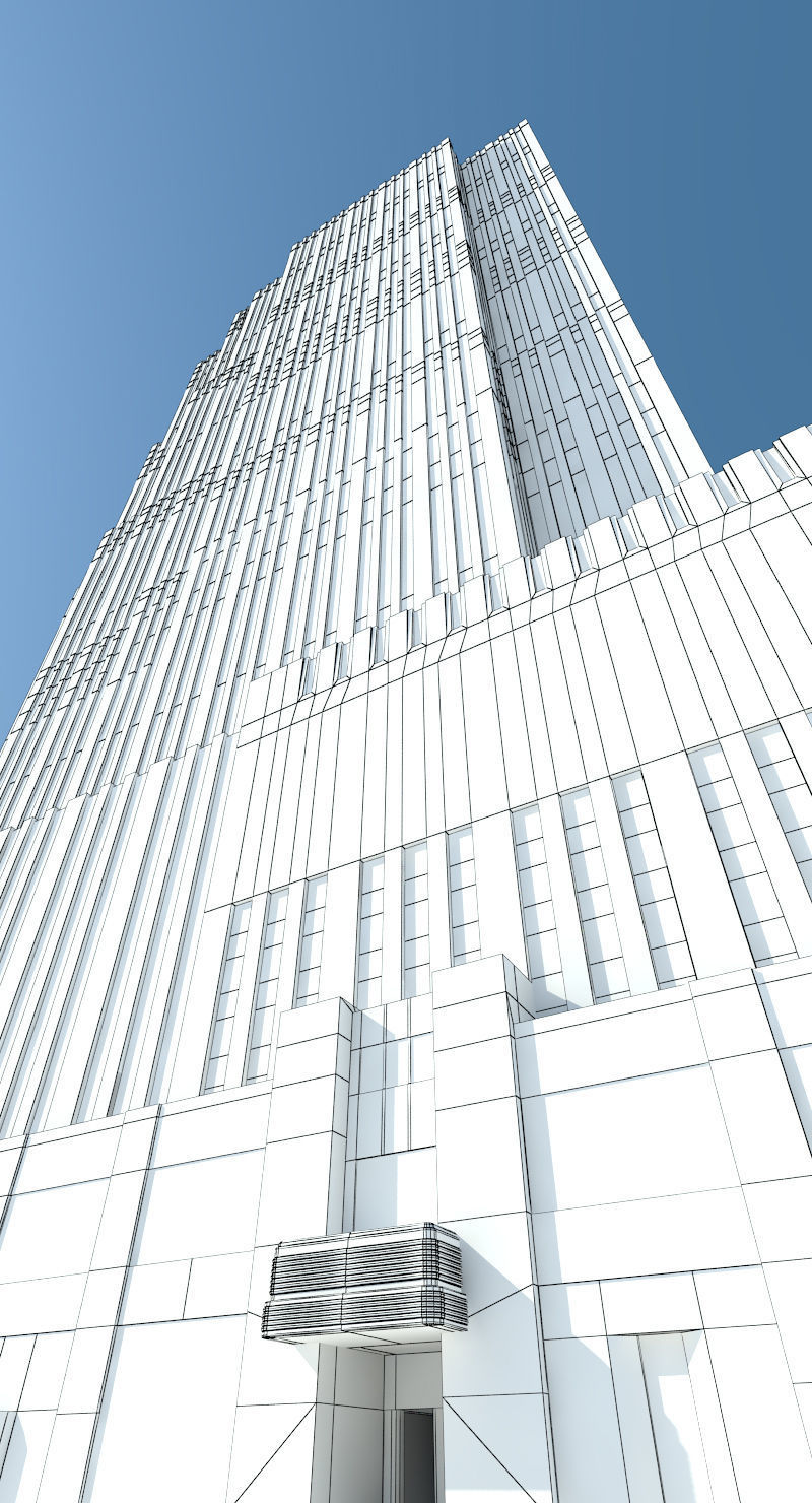Rockefeller Center Comcast GE Building 3D model_8