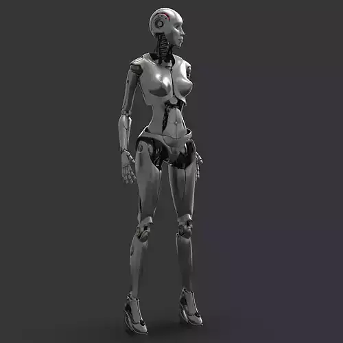 Female Robot 3D model