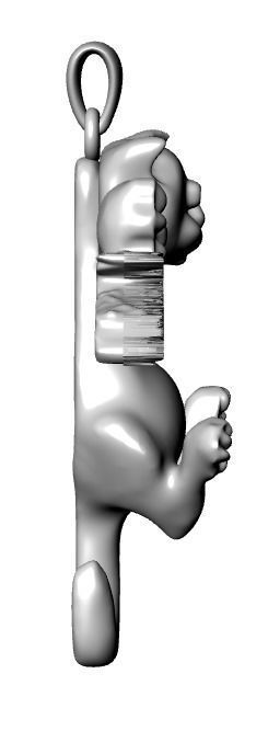 cat pendant print model 3D print model_11