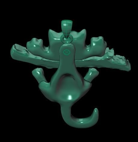 cat pendant print model 3D print model_22
