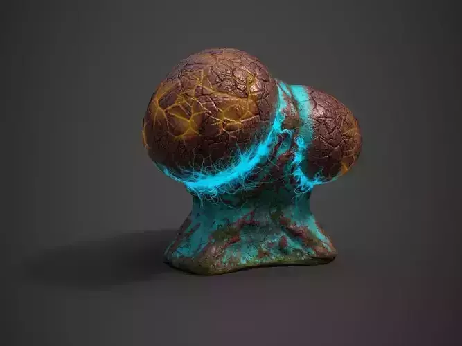 Alien Flora  Low-poly 3D model