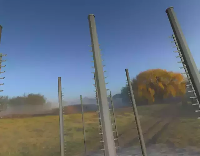 Concrete Pole with Ladder - Object 050 Low-poly 3D model