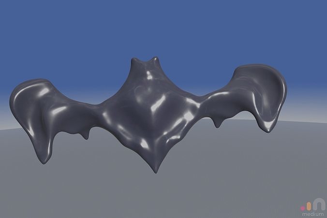 The BAT Logo V1   Inspired by the Batman logo 3D print model