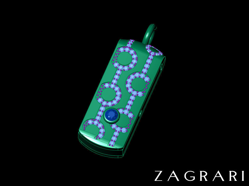 USB Flash Drive Pendant Or Key chain 3D print model_4