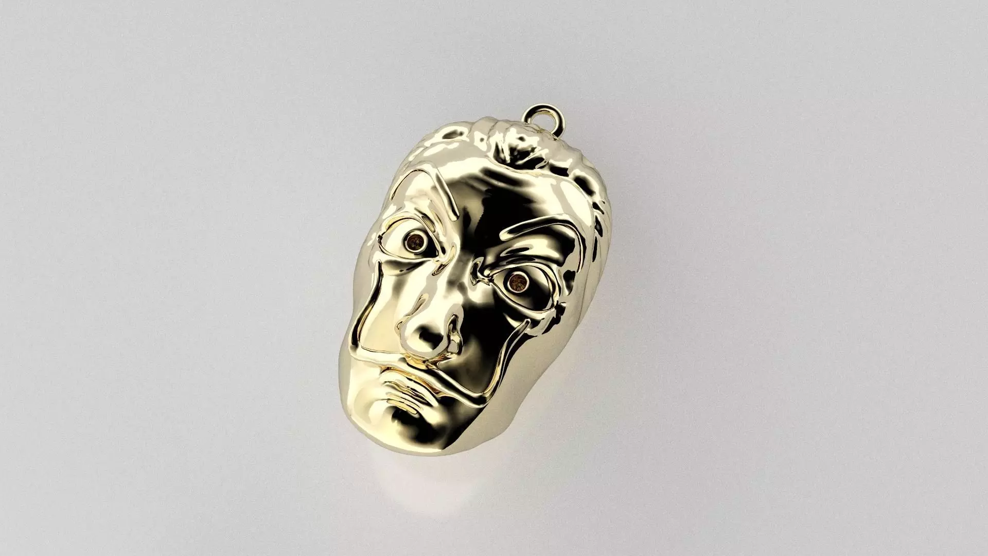 Dali mask pendant 3d 3D print model