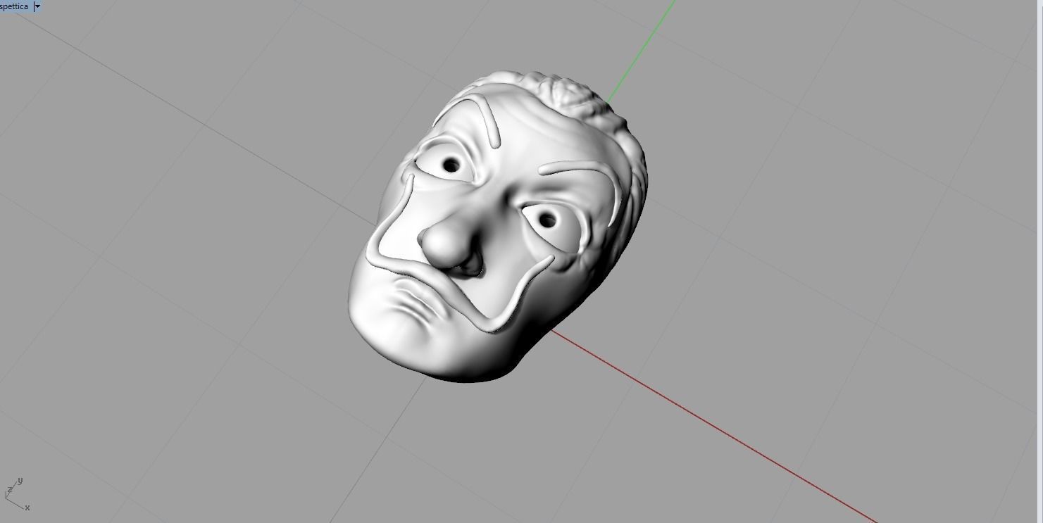 Dali mask  3D model_3