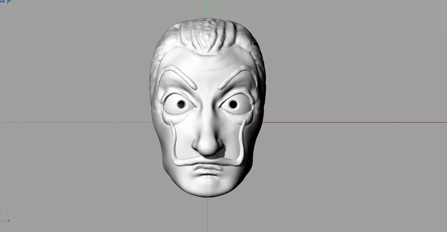 Dali mask  3D model_0