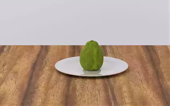 Guava apple on plate