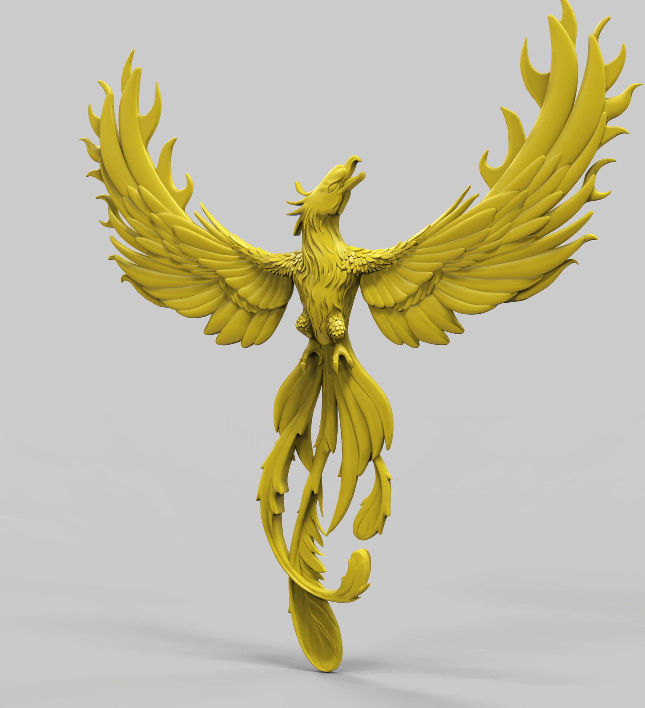Phoenix golden eagle 3D print model_1