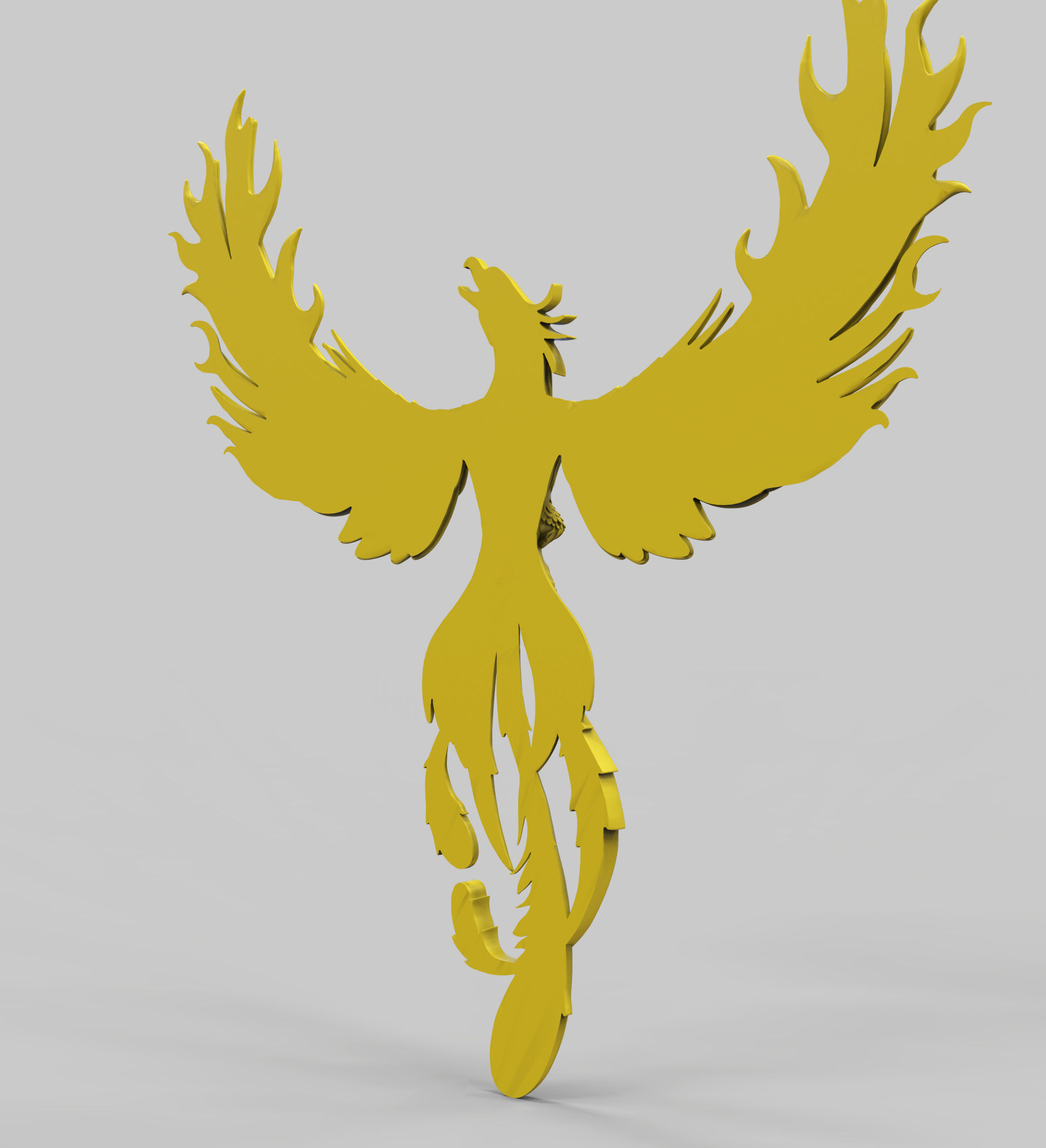 Phoenix golden eagle 3D print model_6