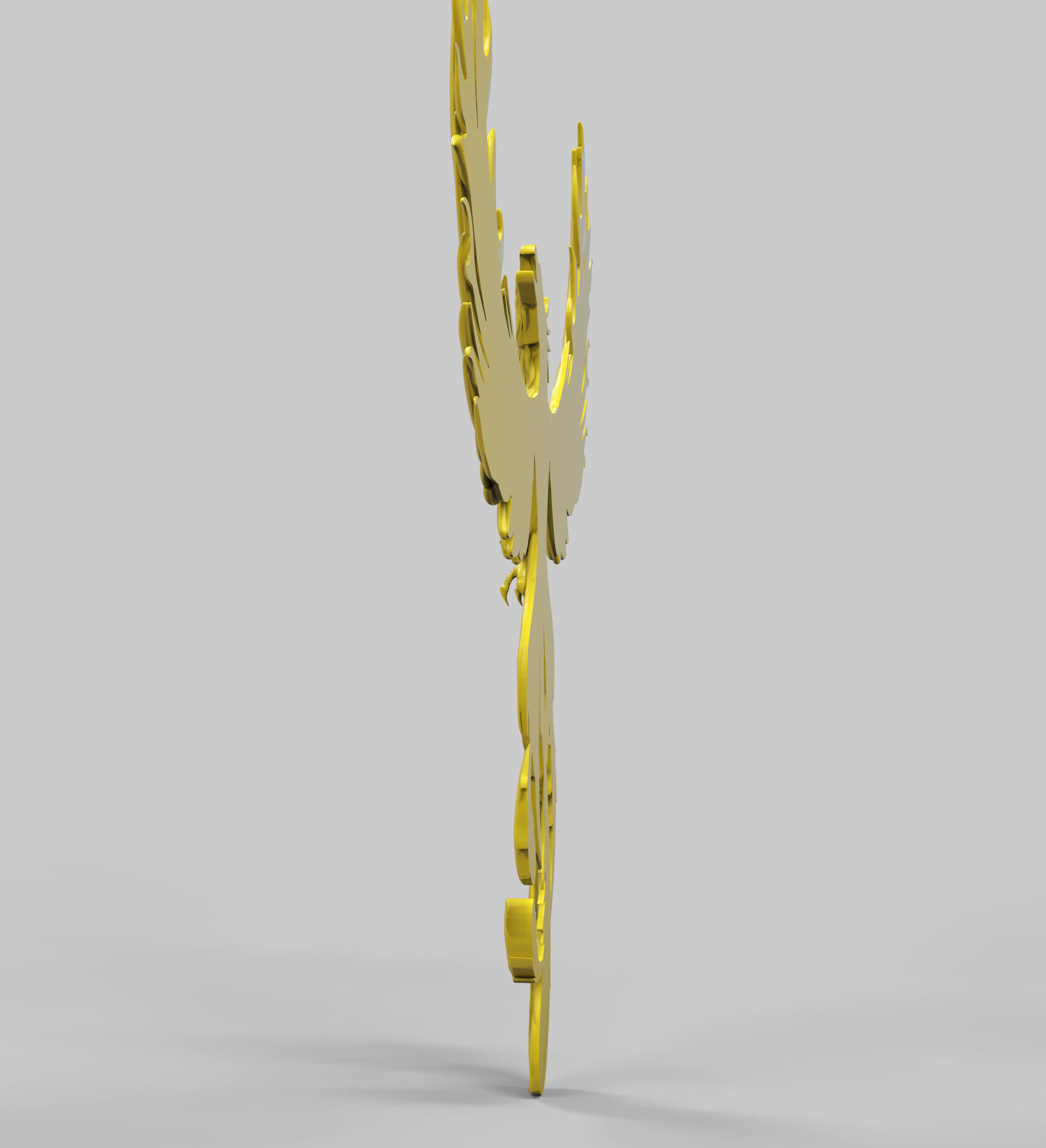 Phoenix golden eagle 3D print model_4